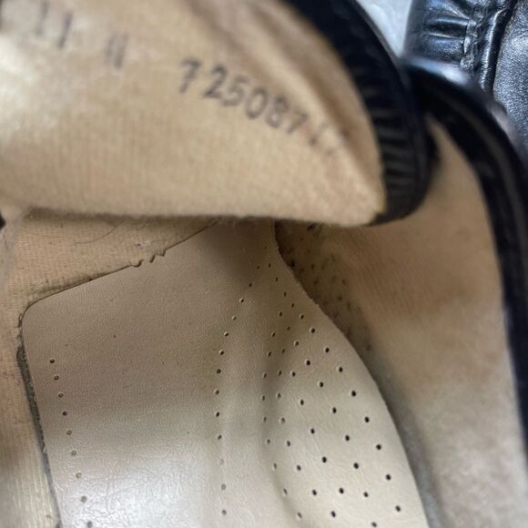 SAS Siesta leather black lace up wedge shoes size 11M - Picture 11 of 13